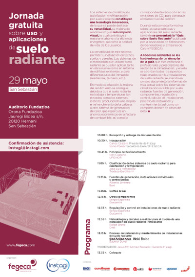 Jornada sobre Suelo Radiante