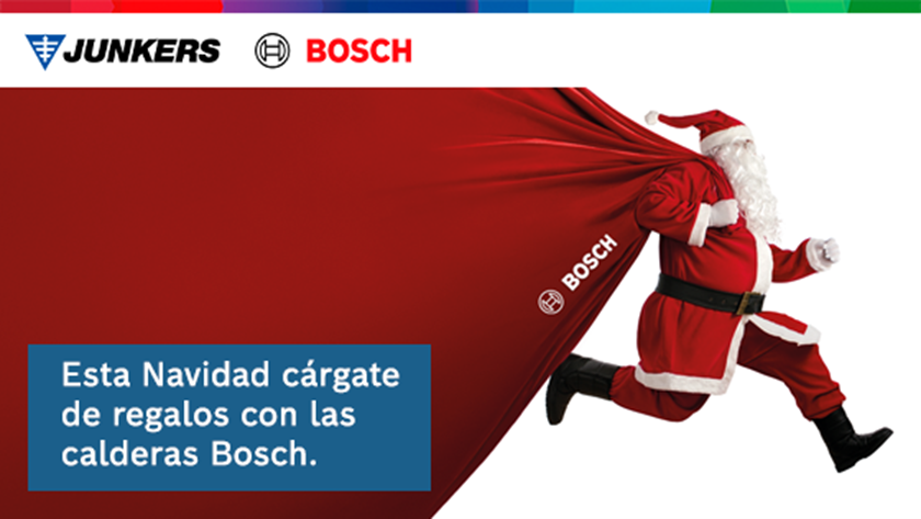 Junkers Bosch lanza su campaña de Navidad para instaladores con grandes regalos por la compra de calderas de condensación