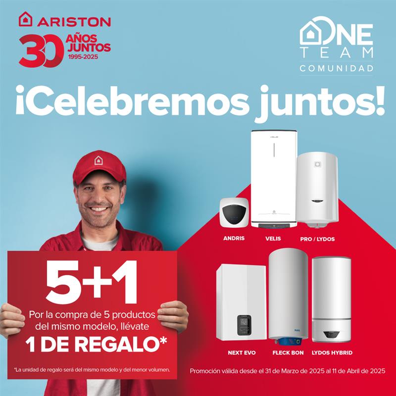 Ariston lanza una nueva promoción exclusiva para instaladores miembros de su Club MyTeam