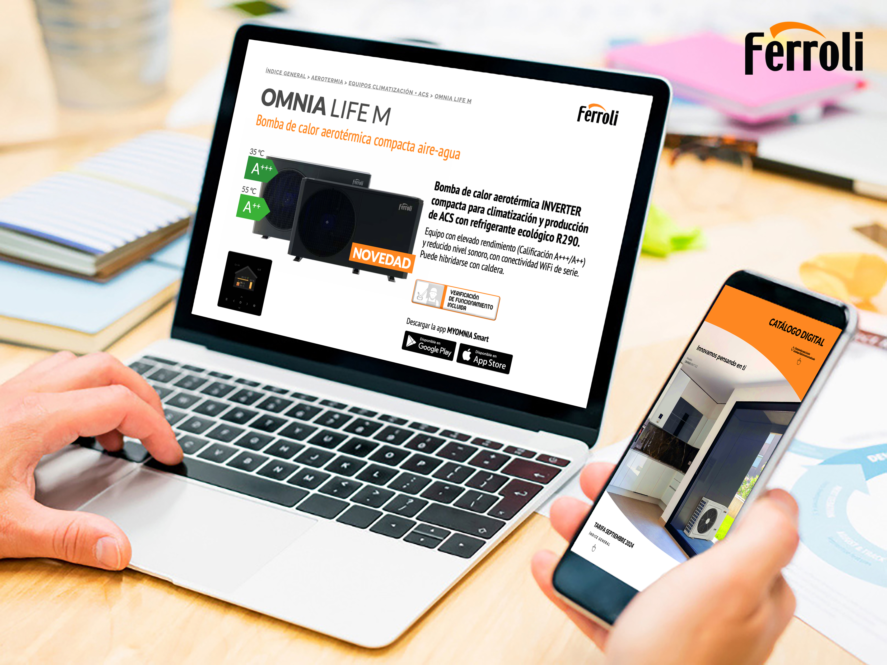 Ferroli lanza el nuevo Catálogo-Tarifa Digital Septiembre 2024.