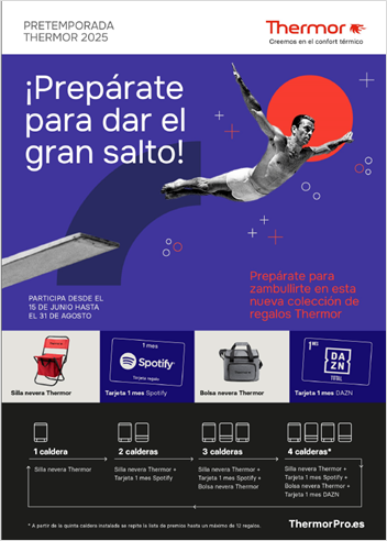 Thermor lanza su campaña PRETEMPORADA 2025 con regalos para instaladores del Club ThermorPro