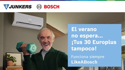30 Europlus por instalación: vuelve la campaña de verano de Junkers Bosch