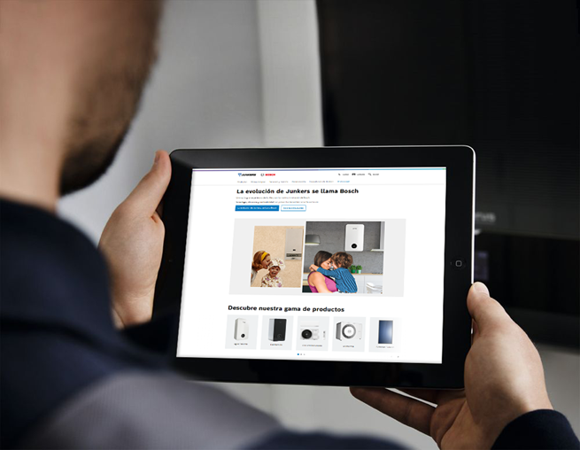 La evolución de Junkers a Bosch ahora también en el ámbito digital con el rediseño de su web