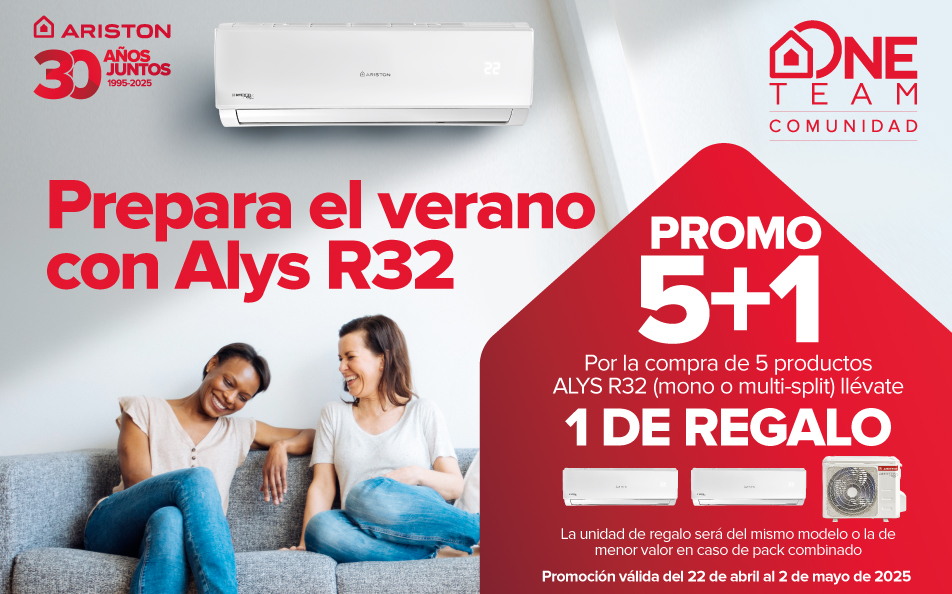 Ariston se adelanta al verano con una nueva promoción de Aire Acondicionado para instaladores de su Club My Team