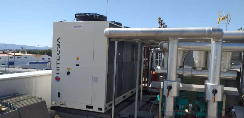 Bomba de calor KRONO2 HE de Hitecsa en una importante industria jabonera de Murcia