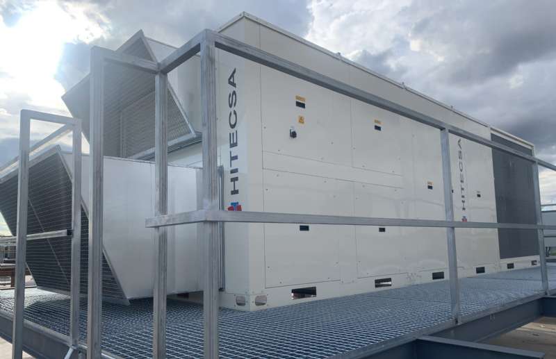 Los Roof Top KUBIC HE de Hitecsa en el centro comercial Parque Corredor de Madrid