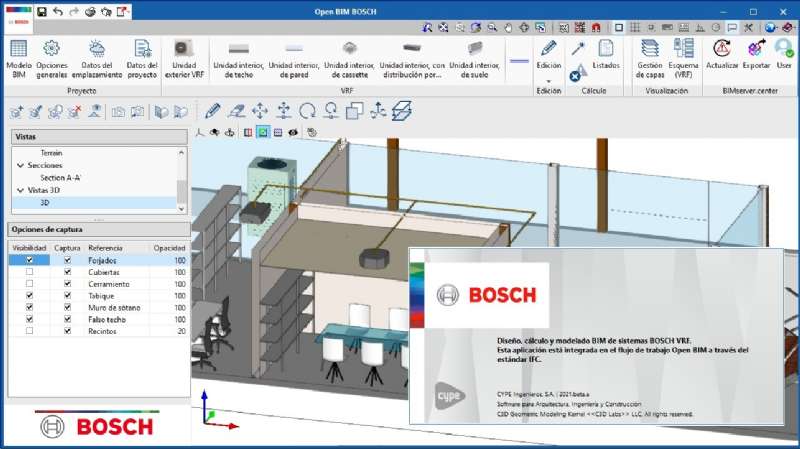 Open BIM BOSCH, la nueva herramienta de diseño de sistemas VRF de Bosch 