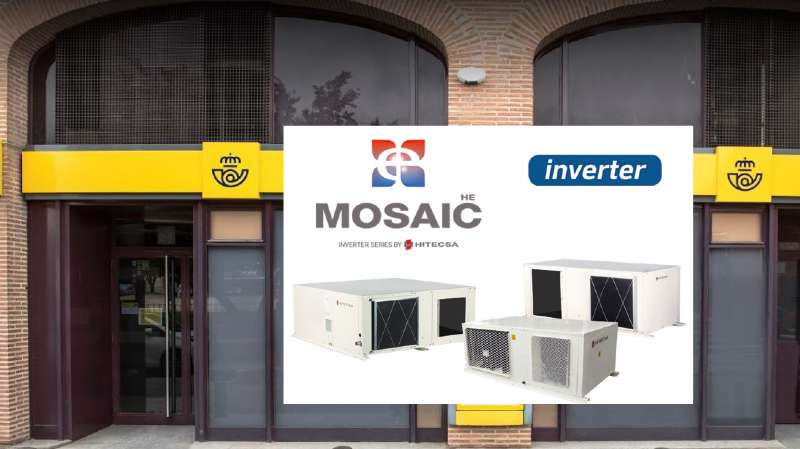 Equipos autónomos Inverter Hitecsa climatizan la Oficina de Correos de Azagra, Navarra