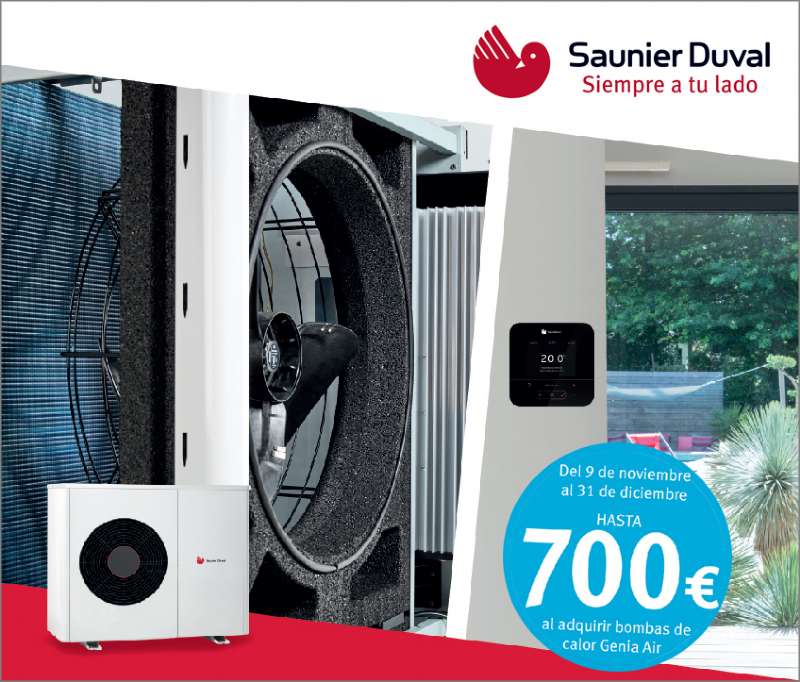 Nueva promoción Sistemas Genia basados en aerotermia de Saunier Duval