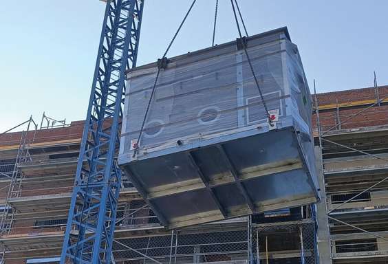 Roof Top de Adisa Heating en el Complejo Residencial de 94 Viviendas en el Cañaveral