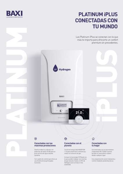 BAXI renueva su gama de calderas Platinum iPlus con prestaciones avanzadas