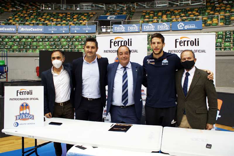 Ferroli sigue apostando por el Club Hereda San Pablo Burgos y Cointra se suma al patrocinio