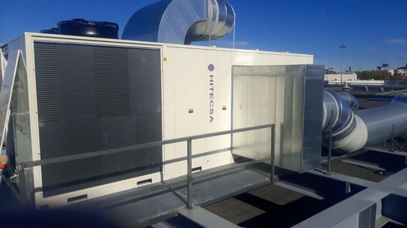 El KUBIC NEXT de Hitecsa climatiza una de las tiendas del el Centro Comercial Alcora de Móstoles