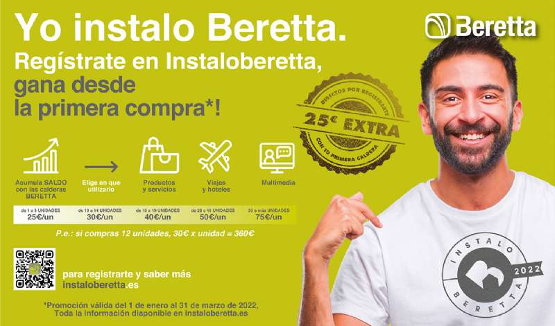 ¡Nace InstaloBeretta, el premio a la fidelidad de los instaladores! 