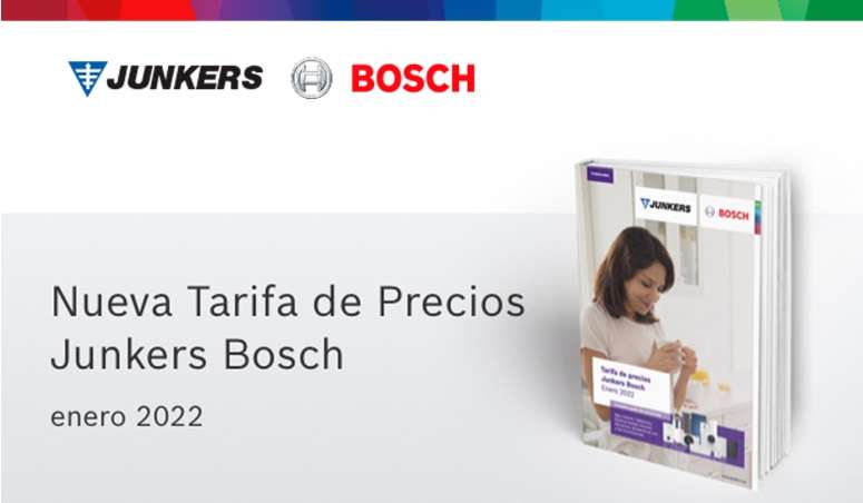 Junkers Bosch presenta nueva tarifa de precios