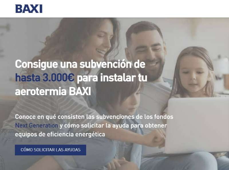 BAXI informa cómo gestionar las subvenciones Next Generation para nuevos equipos de aerotermia