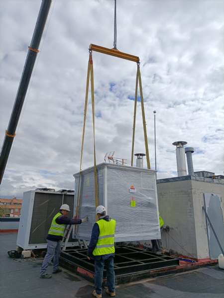 Calderas ADISA en un edificio de oficinas en Villaviciosa
