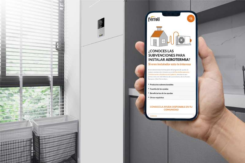 FERROLI lanza un Servicio de Gestión de Subvenciones para instalar aerotermia
