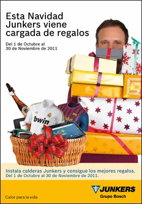 Junkers adelanta la Navidad 2011 con su campaña para instaladores de calderas murales 