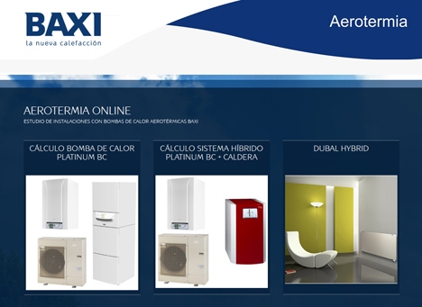 BAXIROCA CREA AEROTERMIA, UN PORTAL PARA CALCULAR EL AHORRO ENERGÉTICO