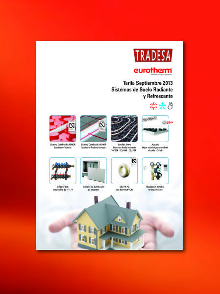 Tradesa-Eurotherm presenta su nuevo catálogo-tarifa 2013 de sistemas de suelo radiante/refrescante
