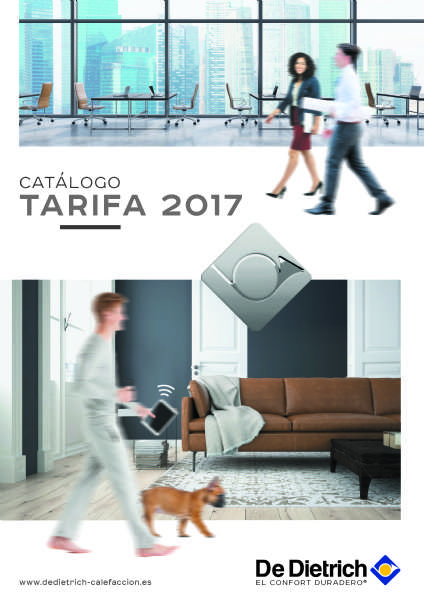 DE DIETRICH PRESENTA SU NUEVO  CATÁLOGO TARIFA 2017 