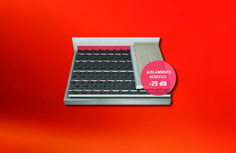 Tradesa lanza el sistema de suelo radiante Euroflex  Acoustic 