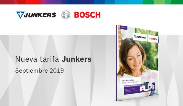 Junkers actualiza su tarifa de precios
