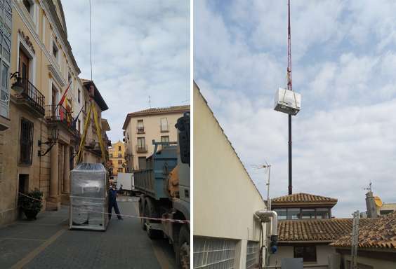 Enfriadora Hitecsa en el Ayuntamiento de Caspe