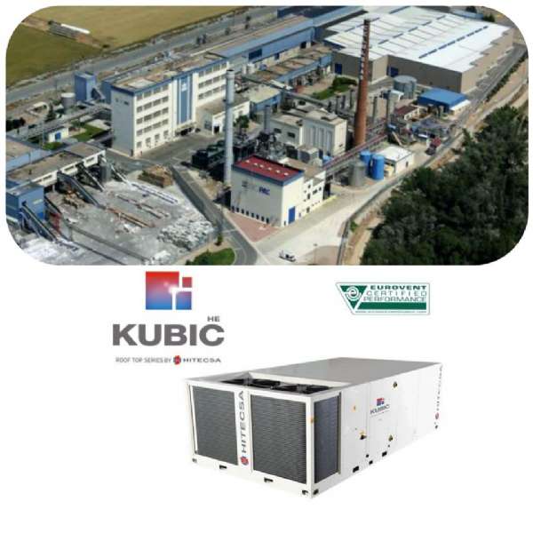 La fábrica de papeles y cartón Europac elige KUBIC HE de Hitecsa para climatizar sus instalaciones