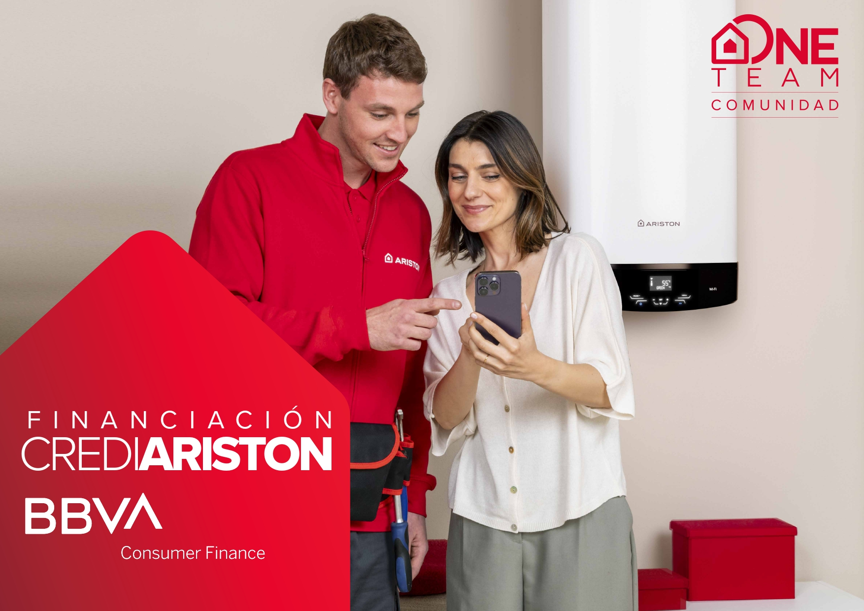 Ariston mejora las condiciones de su servicio de financiación CrediAriston: hasta 132 meses y 0% de interés