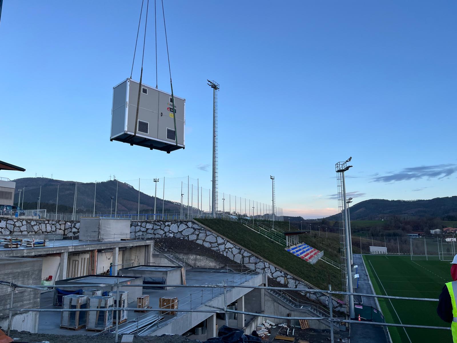 ACV-YGNIS diseña y suministra un BOX para garantizar el suministro de ACS en el estadio de la SD Eibar
