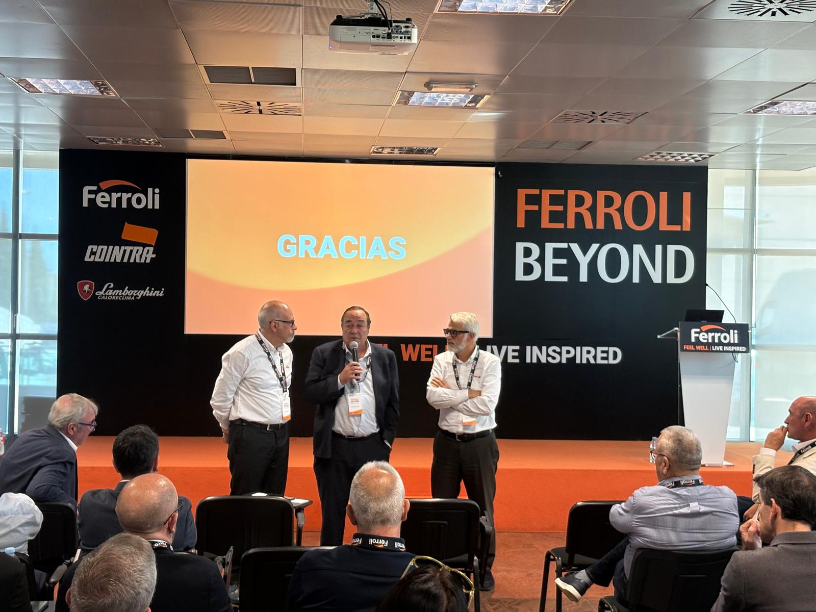 FERROLI presenta internamente su nueva identidad de marca en «FERROLI BEYOND», el encuentro celebrado en Burgos y Madrid