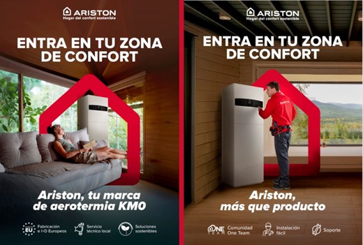 Ariston impulsa su posicionamiento como marca de aerotermia KM0 con su nueva campaña “Entra en tu zona de confort”